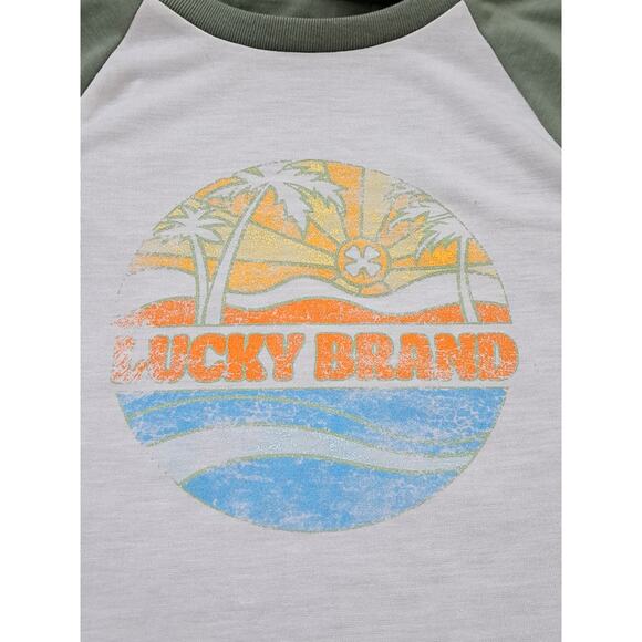 NWT Boy's Lucky Brand White & Green Camouflage Pajama Set Sizes 6 Or 8 - Picture 5 of 8